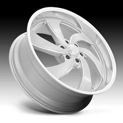 US Mags Desperado 6 U134 Brushed Silver Milled Custom Wheels 2